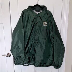 Dunbrooke Button Front Green Bay Wisconsin Packers Windbreaker